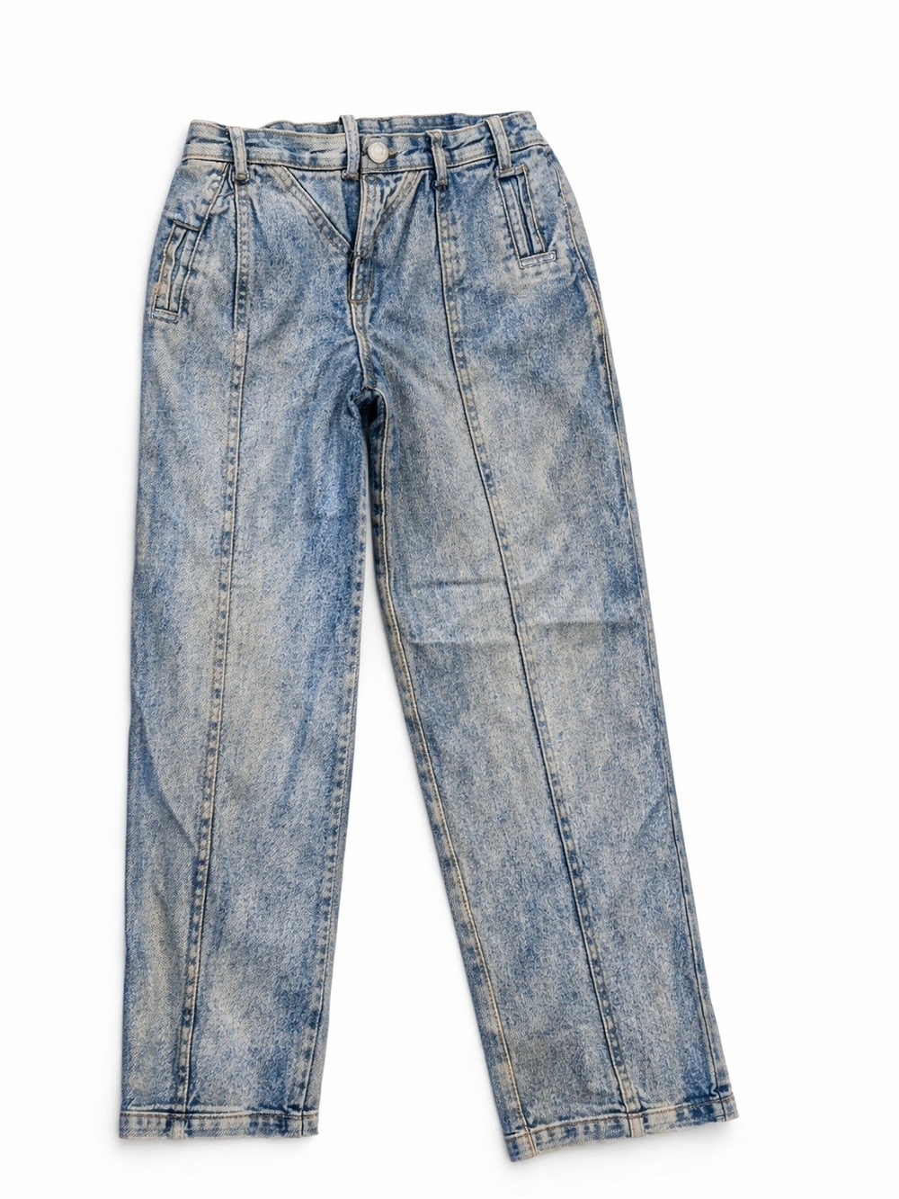 Light Wash Straight Leg Jeans